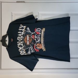 Harley Davidson Rock & Rally T shirt | size L